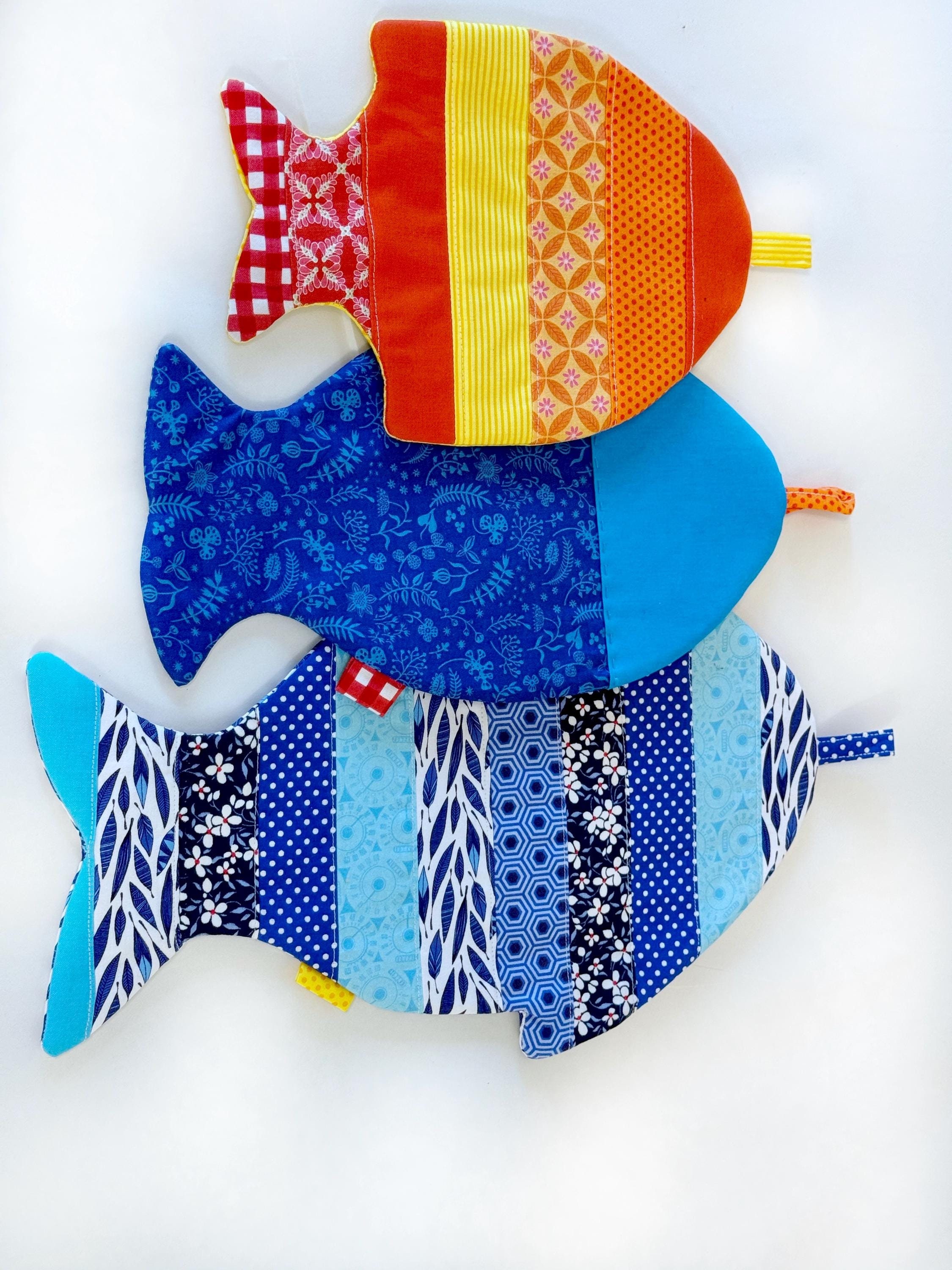 Fish Potholder Pattern: DIY Paper Quilt, 3 Sizes (PDF Pattern) - Etsy