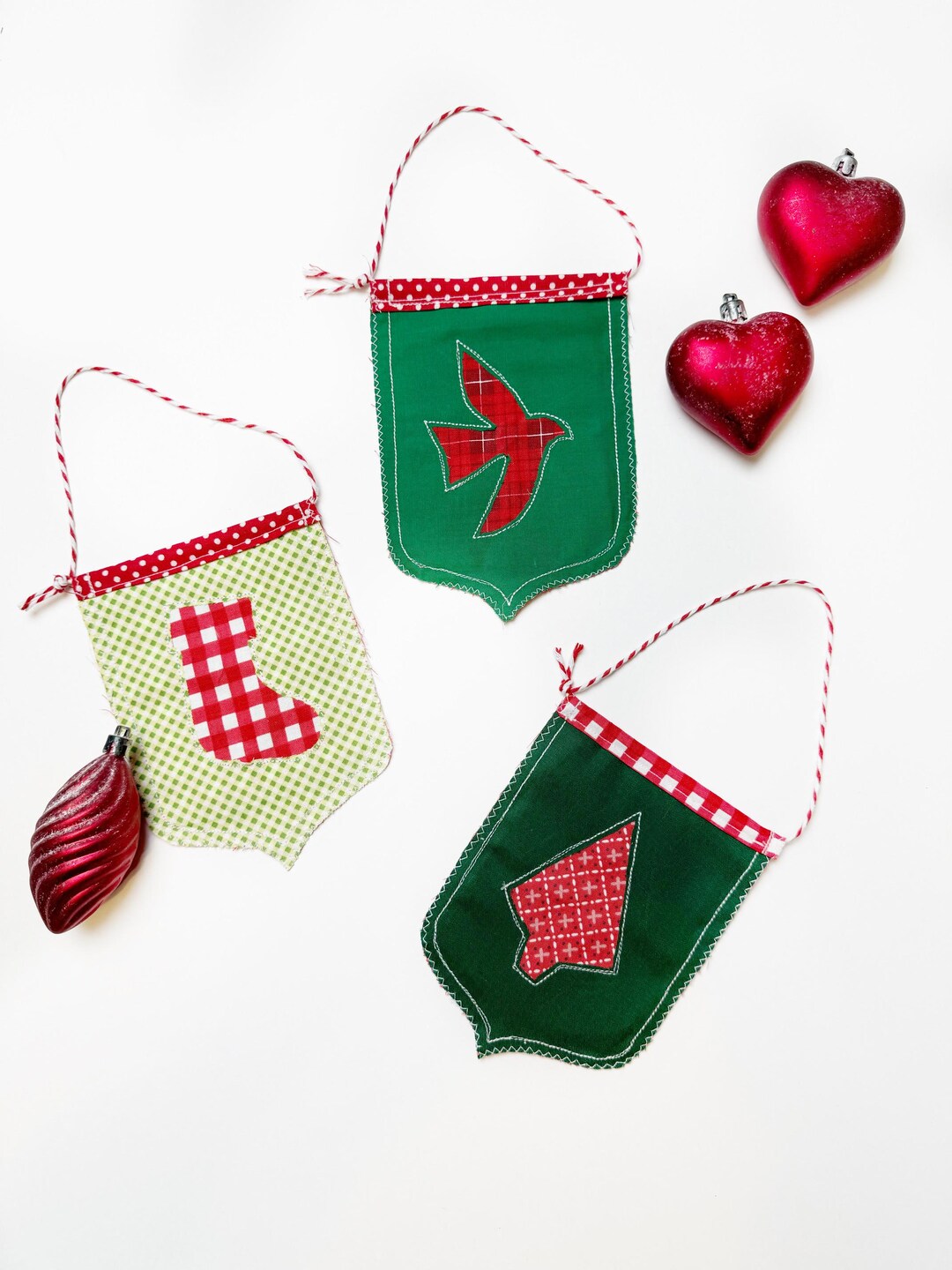Christmas Mini Banners Pattern , PDF Instant Download, Mini Reverse ...