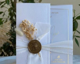 Code : 1065 Carte d'invitation de mariage en acrylique, faite à la main, couleur blanche