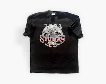 Sturgis Motorcycle 2003 Double Sided Size XL Racing Tee
