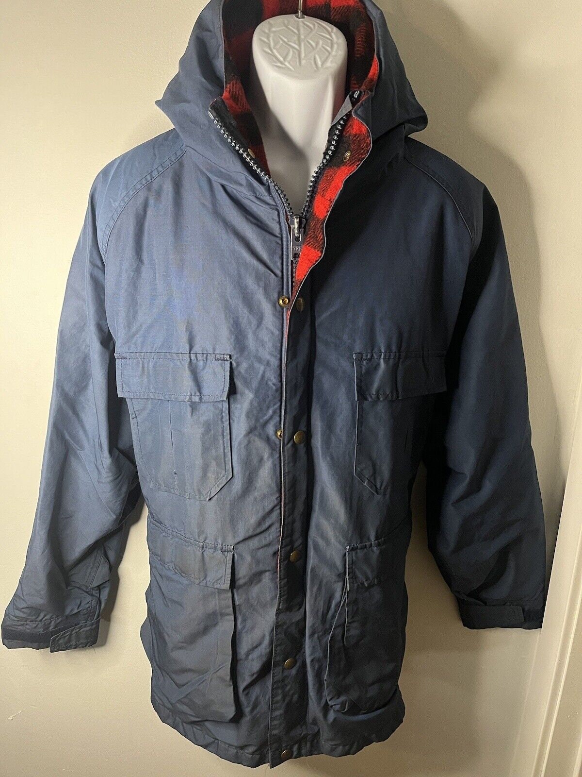 Veste D'entraîneur Coach Vintage – Bomber Grise XL – Fabriquée Au Japon