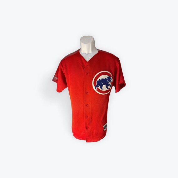 Baseball Uniforms Chicago Cubs Red Jersey Majestic Chicago Cubs