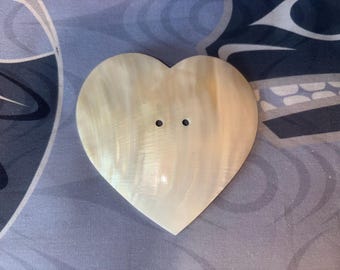 Concha de nácar en forma de corazón de 7,6 cm (3 pulgadas)