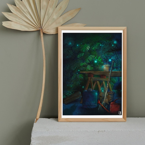 Collection renard - Le jardin d'hiver - impression d'art A4