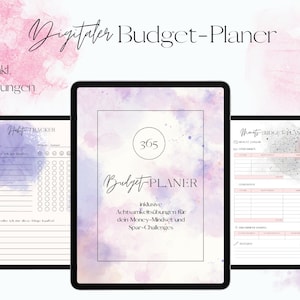 Budget planner including mindfulness exercises and savings challenges