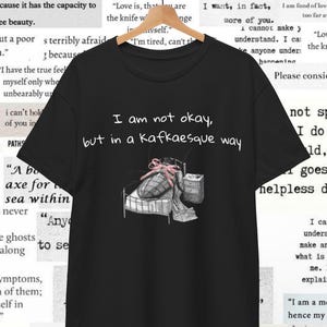 Kafka Metamorphosis Shirt, Kafkaesque Tee, Literature Graphic T-Shirt, Absurdism Shirt, Gift for Book Lovers, Dark Academia, English majors
