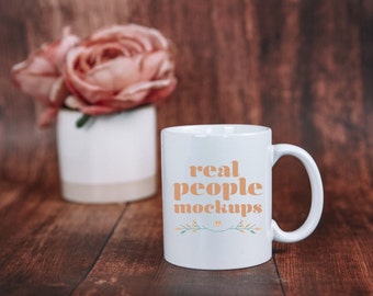 Spring Mug Mockup 11oz Ceramic Mug Mockup Ceramic Mug 11oz White Mockup Mug Bridal Gift Themed Mug Mockup 11oz Spring Floral Mug Mockup