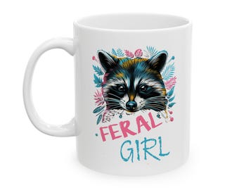 Lustige Waschbär-Tasse: Lustige Tierliebhaber-Kaffeetasse