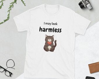 Harmless Cat Graphic Tee, Unisex T-Shirt