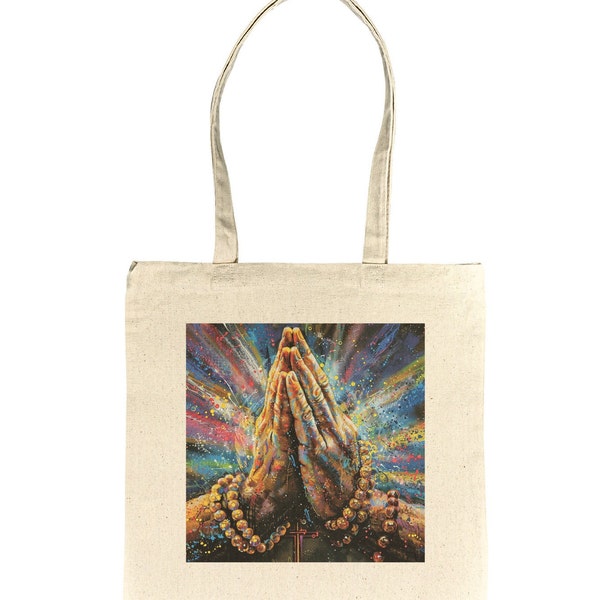 Eco-Friendly Religious Tote Bag made from 100% Recycled Materials