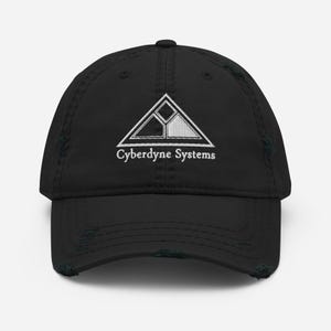 Cyberdyne Systems Baseball Cap | Skynet Inspired Sci-Fi Dad Hat | Geeky Tech Humor Hat | Retro Futuristic Gift for Him or Her, 90s Fan art