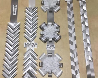 Customizable Homecoming Mum Garter: Braids & Ribbon Chains, Made to Order