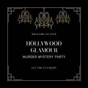 Hollywood Glamour murder mystery game | Murder mystery party | murder mystery kit |  Party game | Holiday murder mystery party game kit