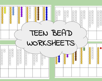 Montessori Teen Bead Worksheets