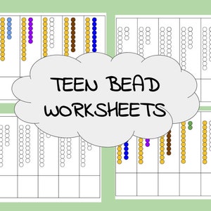Montessori Teen Bead Worksheets