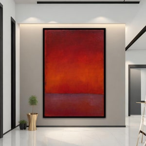 Mark rothko red canvas wall art , mark rothko production , modern wall art , abstract art , ready-to-hang canvas print