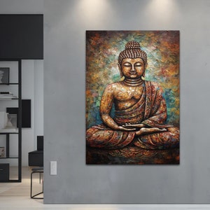 Buddha canvas wall art, buddha print canvas, buddha wall art, buddha canvas, buddha meditation canvas print,