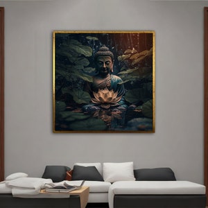 Buddha canvas wall art, buddha print canvas, buddha wall art, buddha canvas, buddha meditation canvas print,