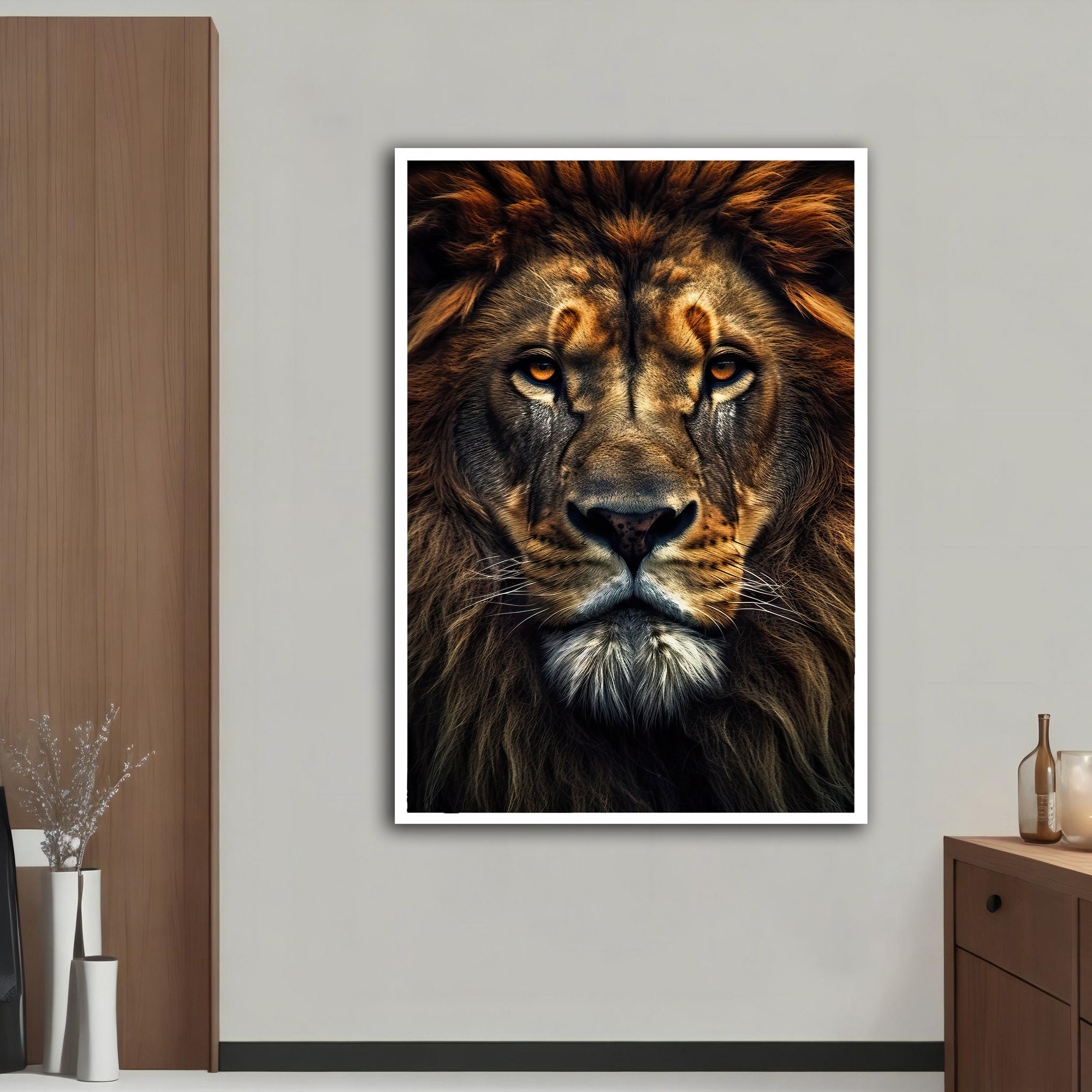 Lion King Canvas Wall Art, Lion King Canvas, Lion Art, Lion King Wall