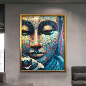 Buddha canvas wall art, buddha print canvas, buddha wall art, buddha canvas, buddha meditation canvas print, modern canvas painting,