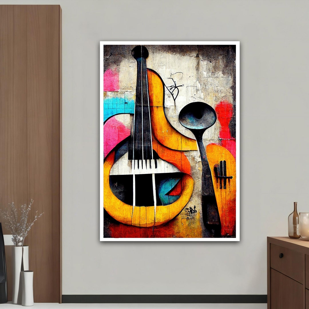 Instruments Canvas Wall Art, Instruments Print Canvas, Instrument Wall