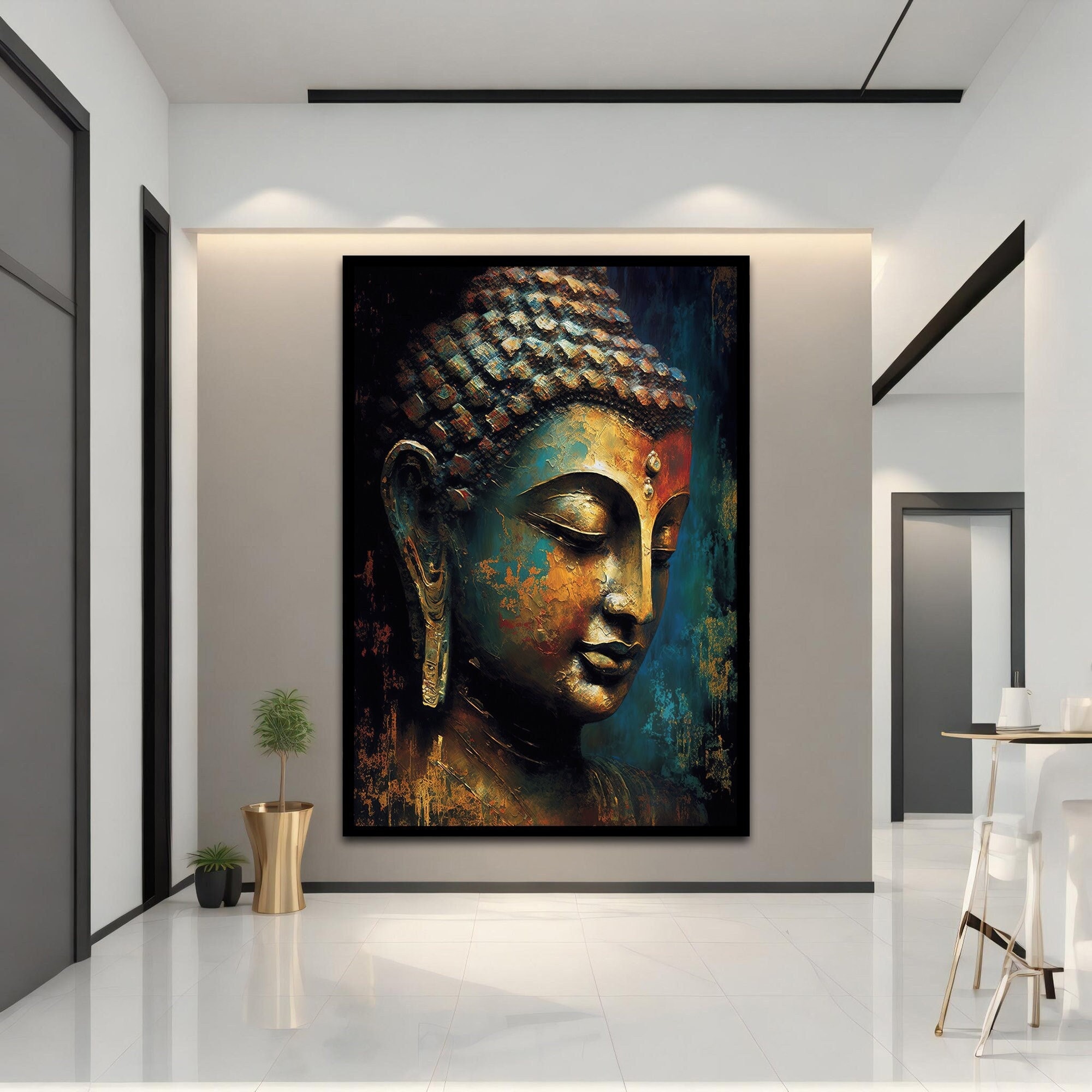 Buddha Wall Art Print - Etsy