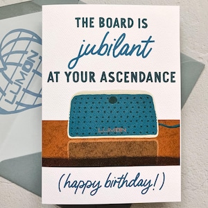 Severance TV Show Inspired Birthday Card: Jubilant Ascendance Gift with Lined Envelope