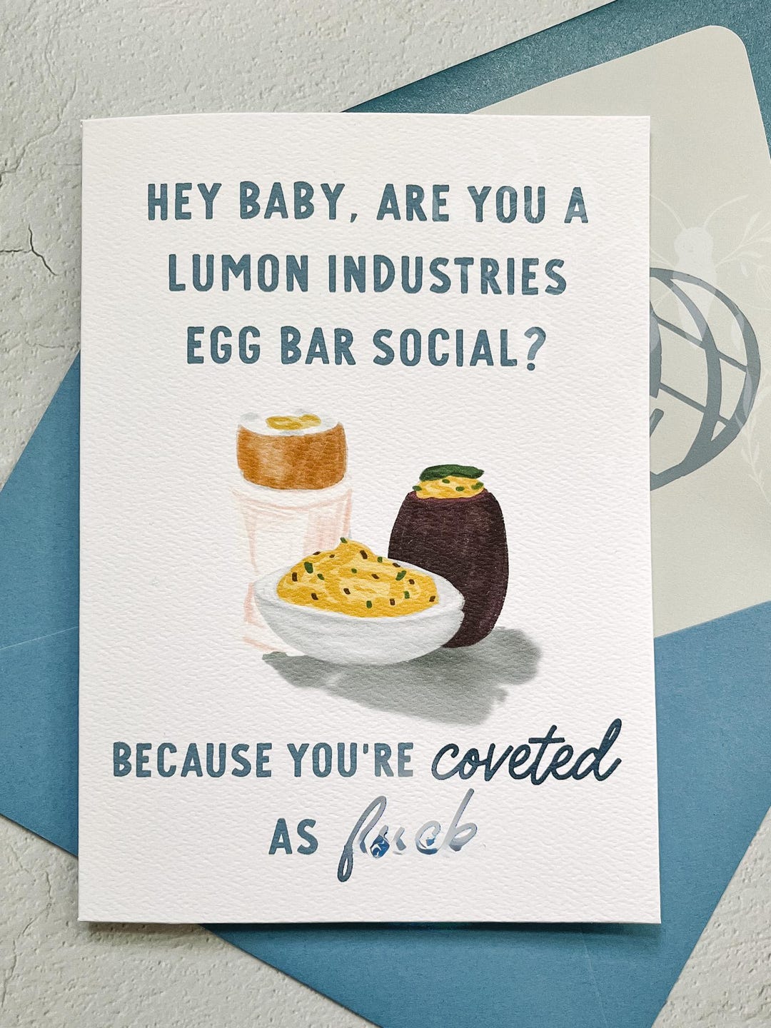 Severance TV Show Inspired Birthday Anniversary Card Coveted AF Egg