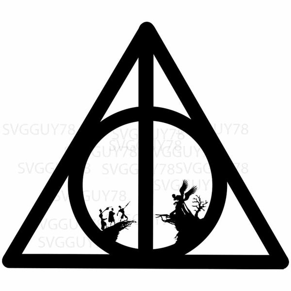 3 Brothers Deathly Hallows SVG Digital file Immediate download