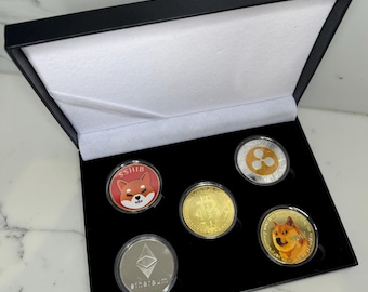 Echte Münzen-Vitrine: Schwarzer Gedenkständer