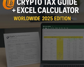 Krypto-Steuer-Ratgeber 25/26: Excel-Rechner & PDF Workbook (Digitaler Download)