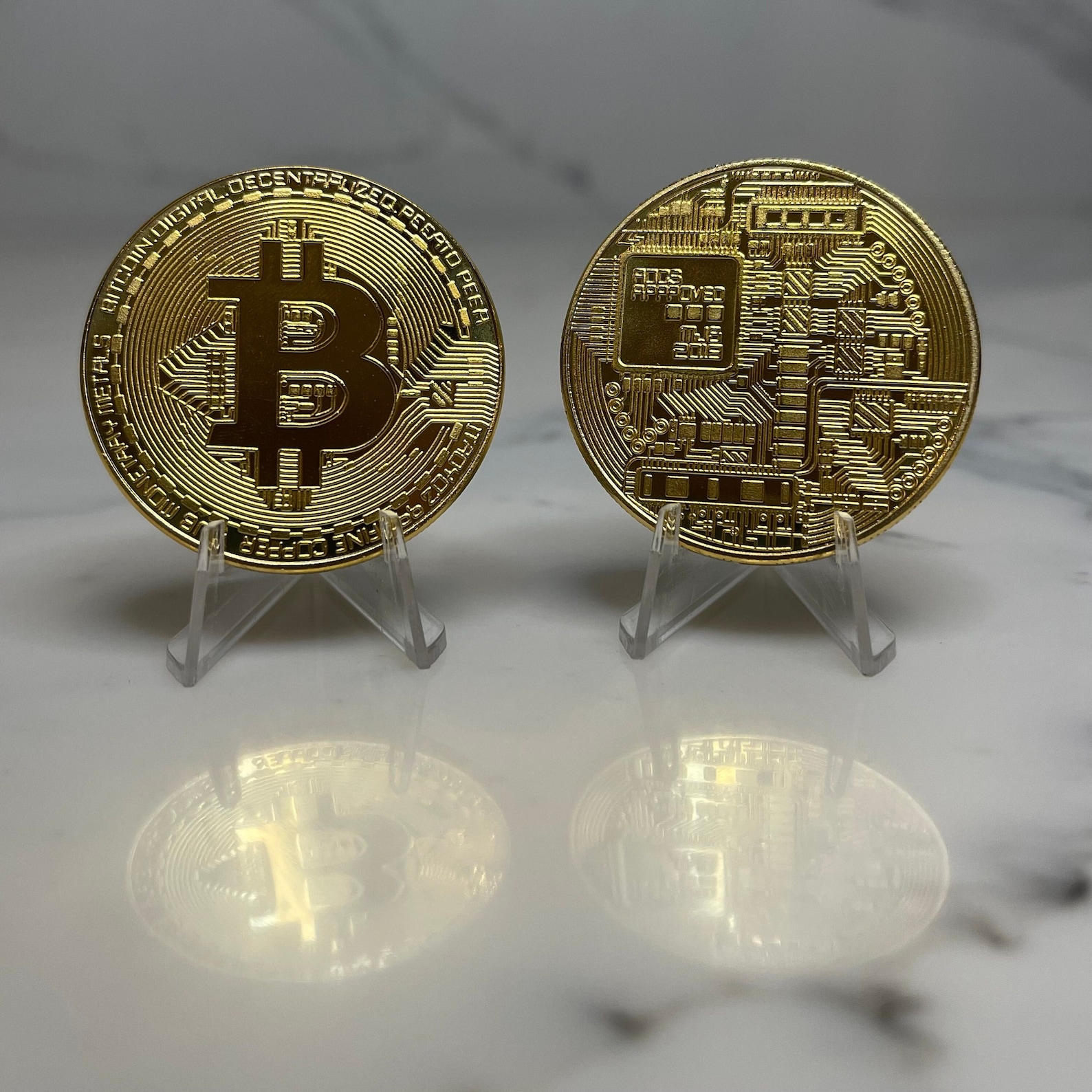 BITCOIN Physical Coin Collectible Cryptocurrency Money BTC Souvenir