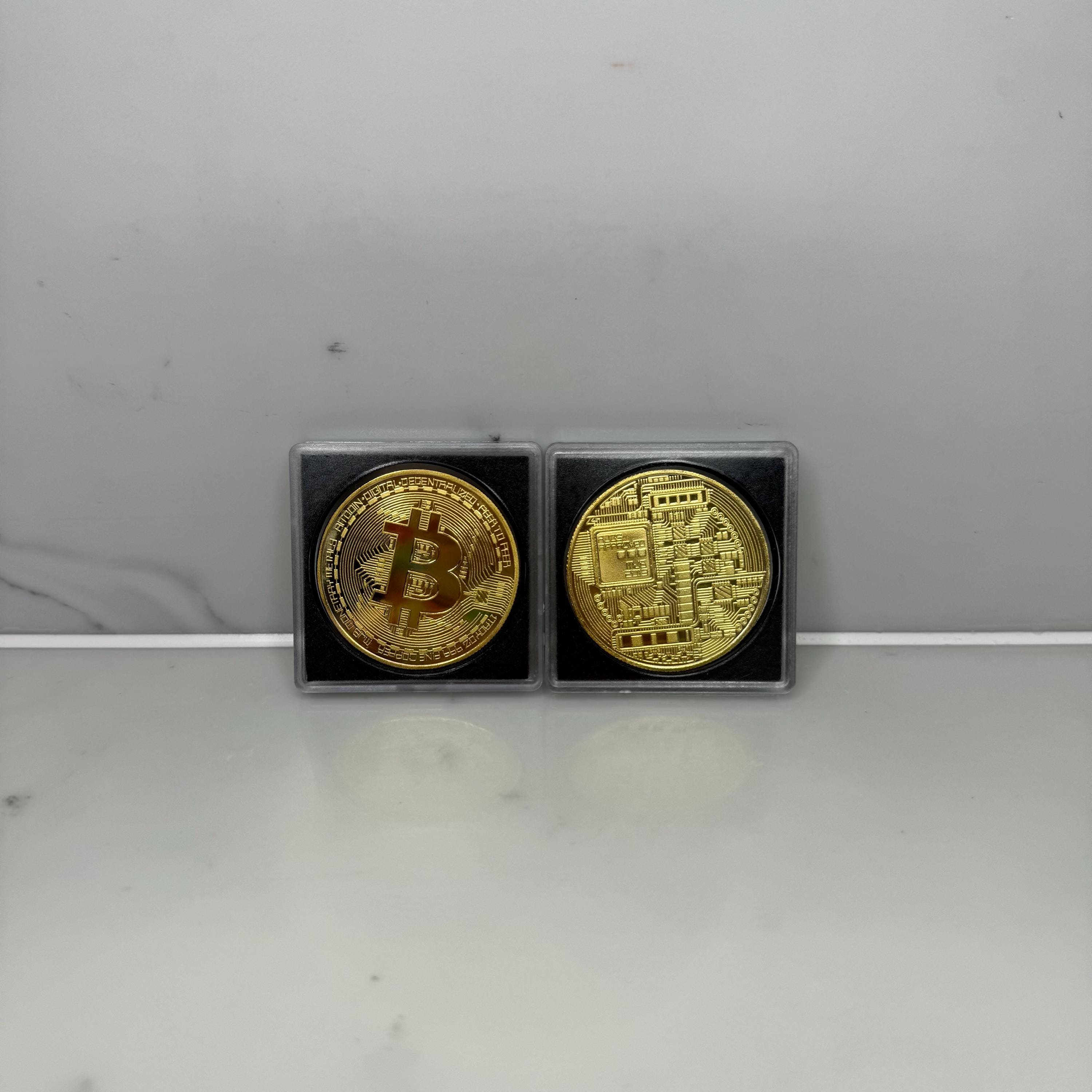 BITCOIN Physical Coin | Collectible Cryptocurrency Money | BTC Souvenir |  Gold Commemorative Coin | Crypto Gifts - Etsy