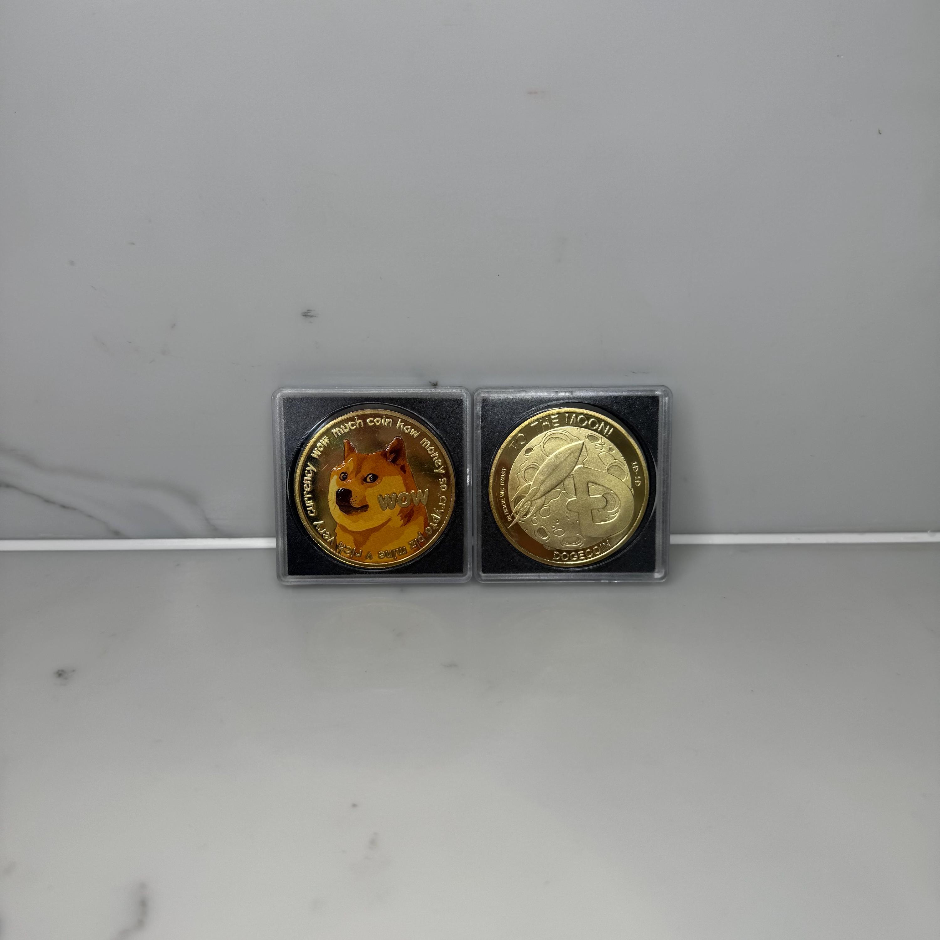 Goldene Münzen Goldene Bitcoin-Münze Mit Goldbarren Und Geld - Kostenloses  Foto Auf Goldene Dogecoin Bitcoin Miner Münze USA Sammlerstück