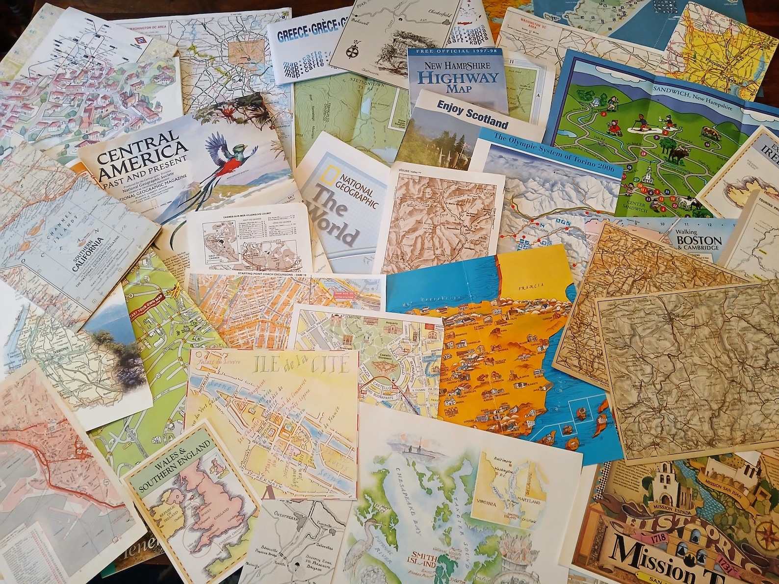 Vintage Map Collection Kit: 50+ World Maps for Scrapbooking & Collage ...
