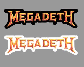 MEGADETH Skull Round Rock Sticker Decal Rock Band Craft - Etsy