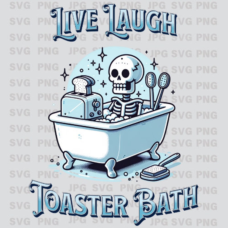 Toaster Bath Icon Live Laugh Toaster Bath Png - Etsy