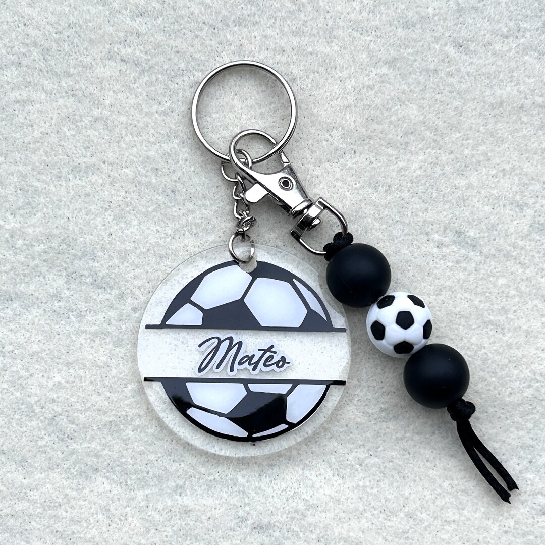 Personalized Soccer Ball Keychain, Custom Soccer Keychain/bag Tag Etsy Canada