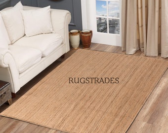 Handmade Braided Jute Area Rug: Extra Large Bohemian Style