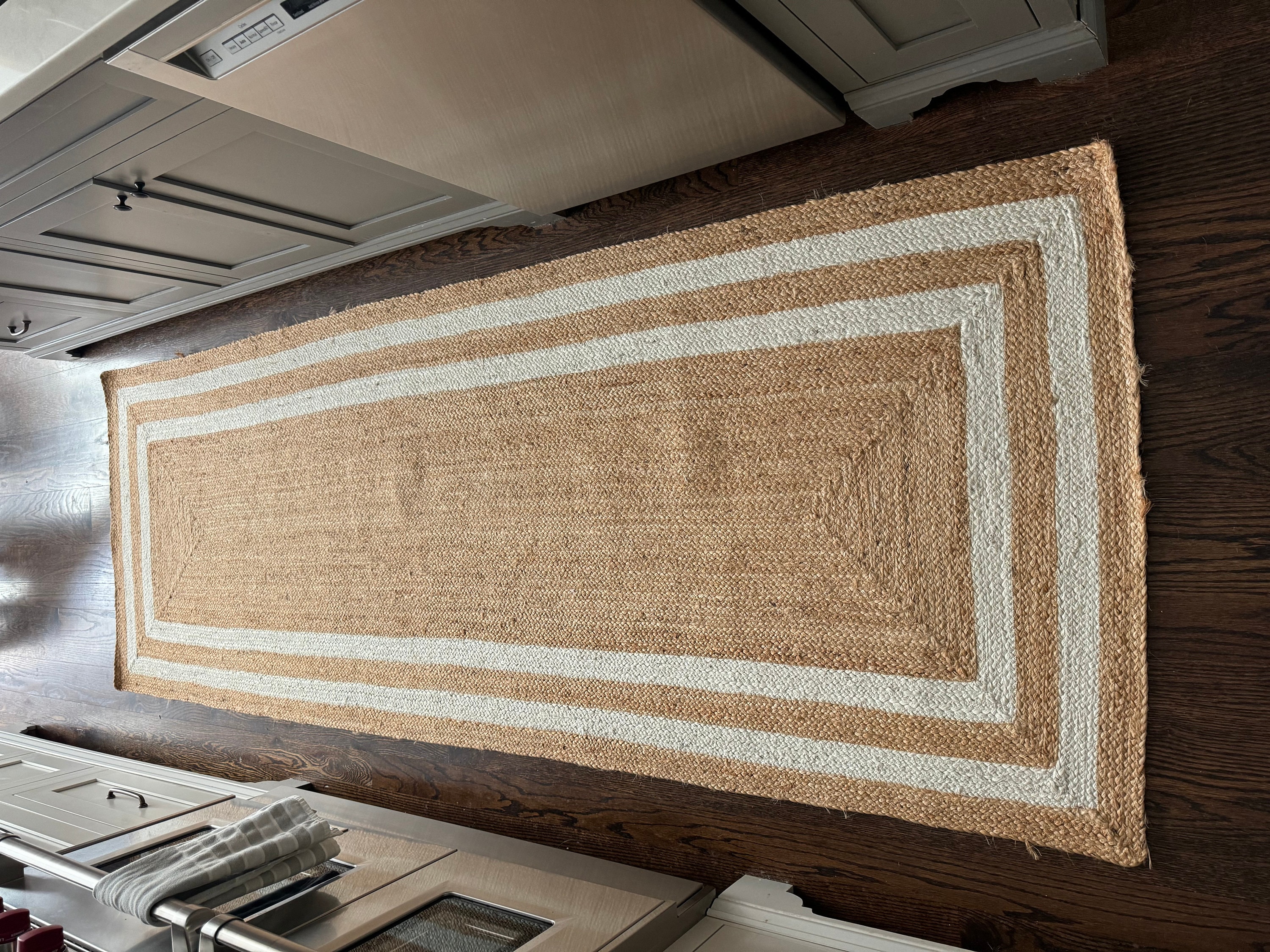 Handmade Jute Runner Rug: Natural Jute Runner Rug Bohemian Natural Fiber Runner Rug Jute Braided Rug Boho Decor Rug Custom Size Runner Rug