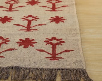 Handgewebter indischer Kelim-Läufer aus Wolle und Jute, umweltfreundlich, für Treppe, Küche, Schlafzimmer, Flur, Eingangsbereich, individuell anpassbar