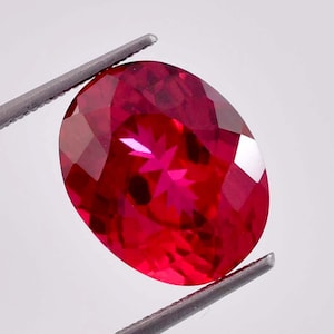 6.15 Ct Natural Burmese Red Painite Oval Cut Loose Gemstone GIT Certified 9x12 MM-AAA+ Top Quality Painite-Ring & Jewelry Making Gemstone