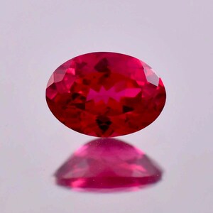 3.50 Ct Natural Burmese Red Painite Oval Cut Loose Gemstone GIT Certified 7x10 MM-AAA+ Top Quality Painite-Ring & Jewelry Making Gemstone