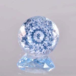 Rare Natural Flawless Blueish AQUAMARINE Round Cut Loose Gemstone GIT Certified-AAA+ Top Quality Aquamarine-Ring & Jewelry Making Gemstone