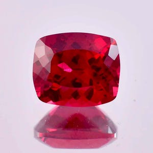 15.65 Ct Natural Burmese Red Painite Cushion Cut Loose Gemstone GIT Certified 12x14 MM-AAA+ Top Quality Painite-Ring & Jewelry Making Gems