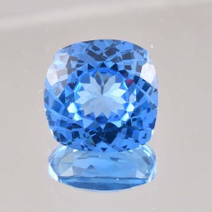 Rare Natural Flawless Blueish AQUAMARINE Cushion Cut Loose Gemstone GIT Certified-AAA+ Top Quality Aquamarine-Ring & Jewelry Making Gemstone
