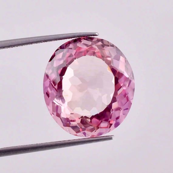 Saphir Padparadscha Naturel De Ceylan 9ct AAA - Forme Ronde, Propre à L'Oeil, Exceptionnel