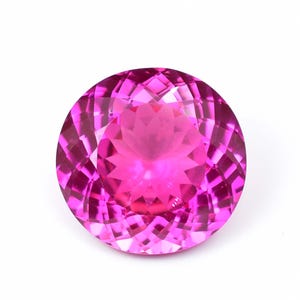 Rare Natural Royal Pink Ceylon Sapphire Round Cut Loose Gemstone GIT Certified-AAA+ Top Quality Sapphire-Ring & Jewelry Making Gemstone
