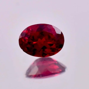 2.65 Ct Natural Burmese Red Painite Oval Cut Loose Gemstone GIT Certified 7x9 MM-AAA+ Top Quality Painite-Ring & Jewelry Making Gemstone