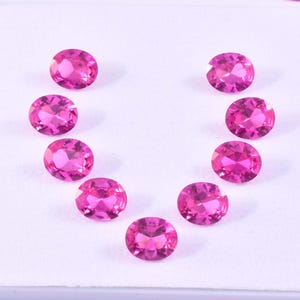 50 Pcs Natural Royal Pink Ceylon Sapphire Oval Cut Loose Gemstone GIT Certified-AAA+ Top Quality Sapphire-Ring & Jewelry Making Gemstone